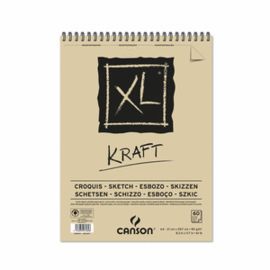 ALBUM ESPIRAL MICR A4 60H CANSON XL KRAFT RAYADO B