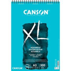BLOC PAPEL AQUARELLE A3 XL 300GR 30H CANSON