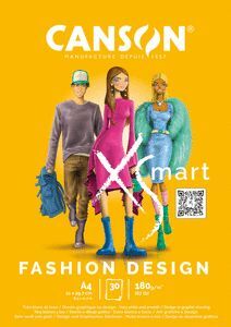BLOC A4 30H CANSON XSMART FASHION DESIGN 180G