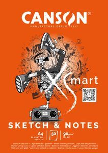 BLOC A4 50H CANSON XSMART SKETECH   NOTES 90G