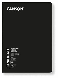 CUADERNO CANSON GRADUATE GRAP 10,5X14,8 20H 140 GR