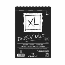 ALBUM ESPIRAL MICR A5 20H CANSON XL BLACK FINO NEG