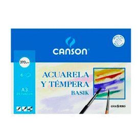 MINIPACK A3 6H LAMINAS BASIK ACUARELA 370GR