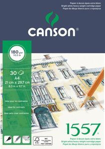 BLOC ENCOLADO A4 30H CANSON JA 1557 FINO