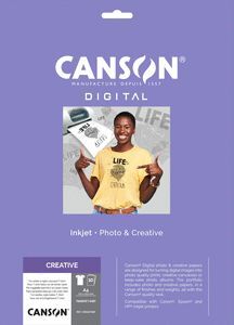 PAPEL TRANSFER CANSON A4 10H 140G BLANCO INKJET