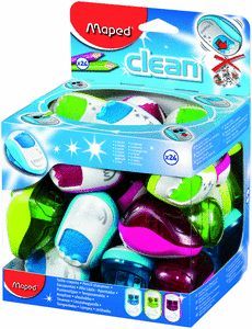 SACAPUNTAS CLEAN 2 USOS CON DEPOSITO