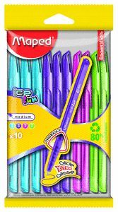 BOLIGRAFO CAP GREEN ICE FUN X10 SURT FP