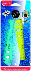 REGLA MAPED PLEGABLE CROC CROC 15/30CM BLISTER