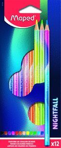 LAPIZ MAPED COLECCION NIGHTFALL 12 COLORES SURTIDO
