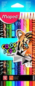 LAPICES COLOR PEPS X12 ANIMAL EST CARTON