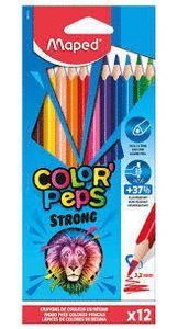 LAPIZ COLORES PLASTICO COLORPEPS 12 COLORES ESTUCH