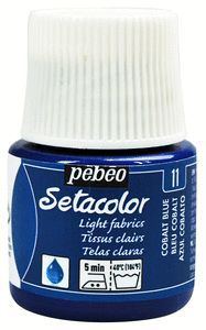 PINTURA SETACOLOR TEJIDOS CLAROS 45 ML AZUL COBALT
