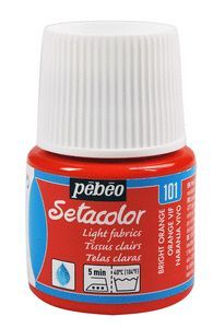 PINTURA SETACOLOR TEJIDOS CLAROS 45 ML NARANJA VIV