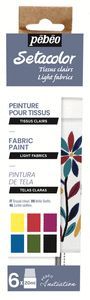 PINTURA SETACOLOR TEJIDOS CLAROS 20 ML 6 COLORES S