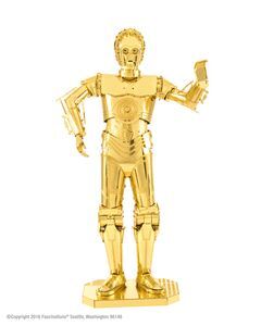 MAQUETA METAL GOLD C-3PO STAR WARS