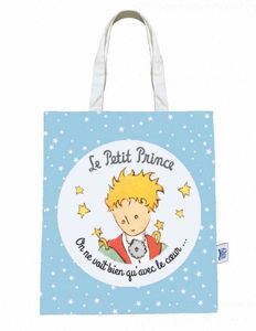 BOLSA DE TELA CON ASAS EL PRINCIPITO CON ESTRELLAS