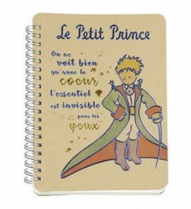 CUADERNO ANILLAS A5 EL PRINCIPITO CON CAPA RELIEVE