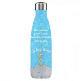 BOTELLA TERMICA EL PRINCIPITO 500ML AZUL CON FRASE