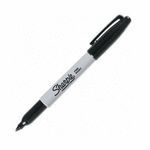 ROTULADOR PERMANENTE SHARPIE FINO 0.9 NEGRO