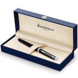 PLUMA WATERMAN HEMISPHERE M NEGRO BRILLANTE Y ADOR