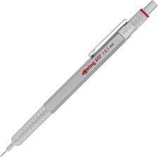 PORTAMINAS ROTRING 600 0.5 MM PLATA