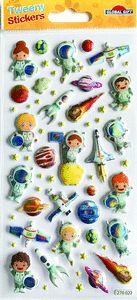 PEGATINAS TWEENY FOAMY ASTRONAUTAS HOLOGRAFICO
