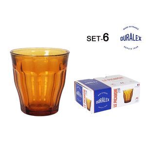 SET 6 VASO 25CL AMBAR PICARDIE