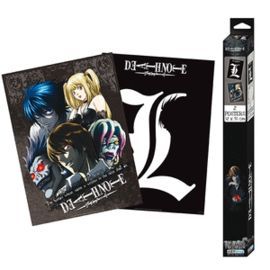 SET 2 CHIBI POSTERS DEATH NOTE L   GRUPO (52X38)