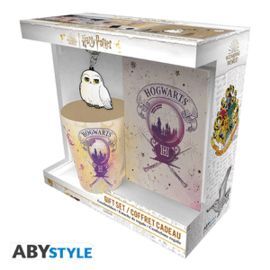 PACK TAZA 250 ML, KEYRING Y CUADERNO HOGWARTS HARR