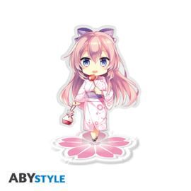 FIGURA ACRILICA HATSUNE MIKU SAKURA MEGURINE LUKA