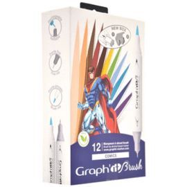 ROTULADORES GRAPH´IT BASE DE ALCOHOL 12 COLORES CO