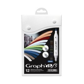 ROTULADORES GRAPH´IT BASE DE ALCOHOL 12 COLORES UR