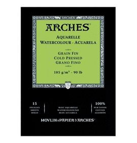 BLOC ARCHES 23X31CM 185G 15H GRANO FINO BLANCO NAT