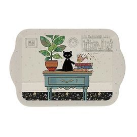 BANDEJA MELANINA RECTANGULAR GATO MUEBLE