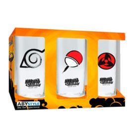 NARUTO SHIPPUDEN SET DE 3 VASOS X2