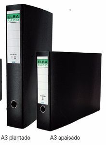 ARCHIVADOR PALANCA A3 APAISADO CARTON NEGRO