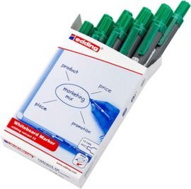 ROTULADOR PIZARRA BLANCA EDDINGA12 RETRACTIL VERDE