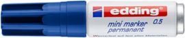 MINIMARCADOR PERMANENTE EDDING AZUL