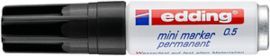 MINIMARCADOR PERMANENTE EDDING NEGRO
