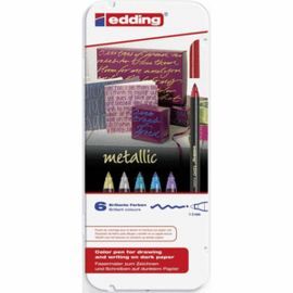 ROTULADOR EDDING 1200 METALIZADOS 6 COLORES SURTID