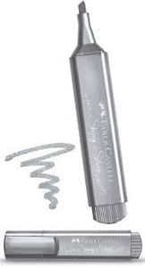 MARCADOR FABER TEXTLINER 46 METALLIC PLATA