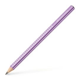 LAPIZ FABER CASTELL GRAFITO JUMBO SPARKLE VIOLETA