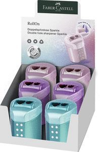 SACAPUNTAS FABER CASTELL DOBLE ROLLON SPARKLE COLO
