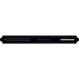REGLA DOTS 30CM NEGRA