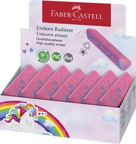 GOMA FABER PVC   DUST FREE UNICORNIO