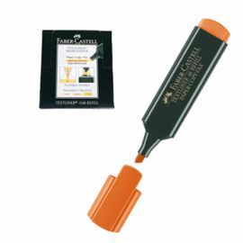 ROTULADOR FLUOR TEXTLINER FABER NARANJA