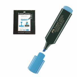 ROTULADOR FLUOR TEXTLINER FABER AZUL