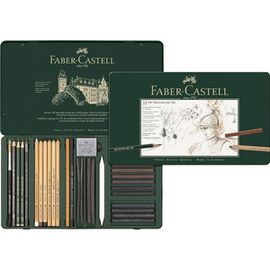 SET FABER CASTELL PITT MONOCHROME 33 PIEZAS ESTUCH