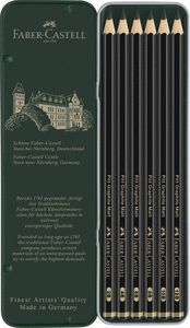 LAPIZ FABER CASTELL PITT GRAPHITE MATT 6 GRADUACIO