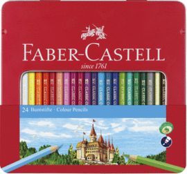 CAJA DE 24 LAPICES DE COLORES FABER CASTELL